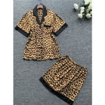 Drowsy Leopard Pajamas Set - Leopard 1 / L
