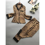 Drowsy Leopard Pajamas Set - Leopard / L