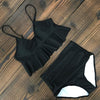 Glamorize Sexy High Waist Bikini Swimwear - Black / S