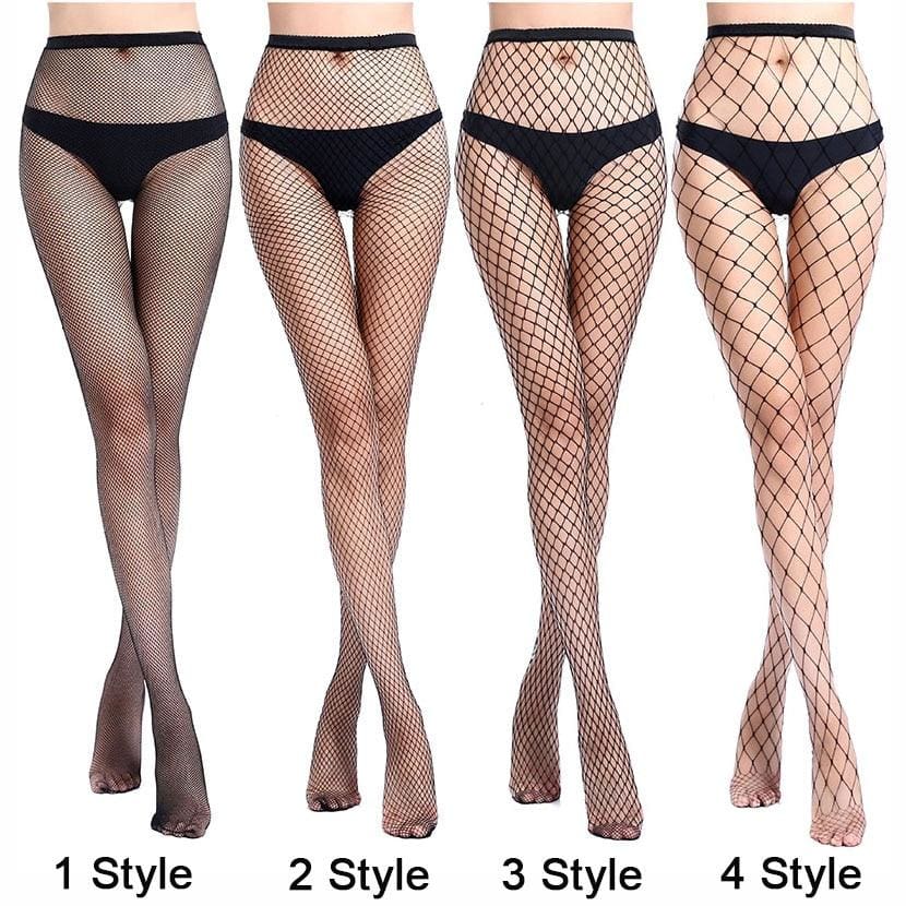 Mysterious Net Holes Thigh High Stockings