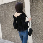 'Simple' High quality Flare Sleeve Off-Shoulder Top